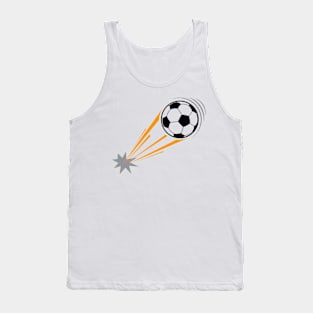 Football with a splash and trace - Creative illustration Tank Top